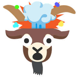 exploding head and goat