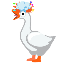 exploding head and goose