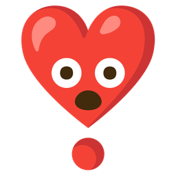 exploding head and heart exclamation