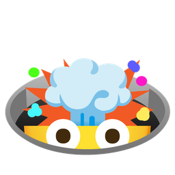 exploding head and hole