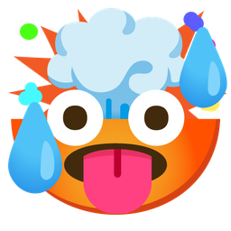 exploding head and hot face