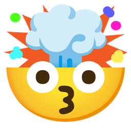 Exploding head and Kissing face