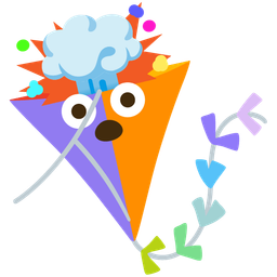 exploding head and kite