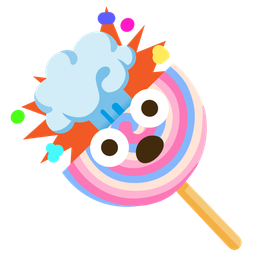 exploding head and lollipop