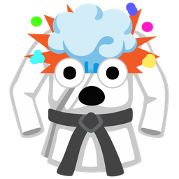 exploding head and martial arts uniform