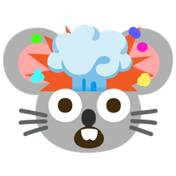 exploding head and mouse face