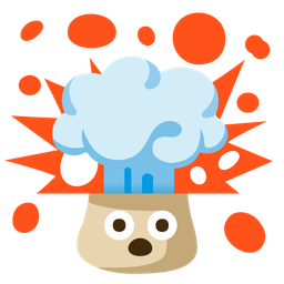 exploding head and mushroom