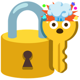 exploding head and old key