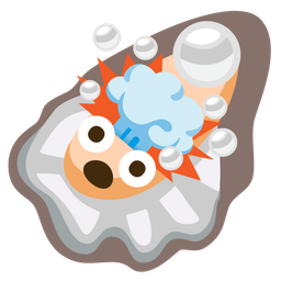 exploding head and oyster