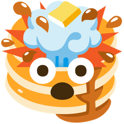 exploding head and pancakes