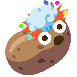 exploding head and potato