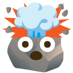 exploding head and rock