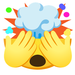 exploding head and see-no-evil monkey