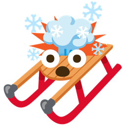 exploding head and sled