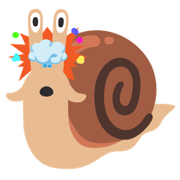 exploding head and snail