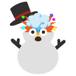 exploding head and snowman without snow