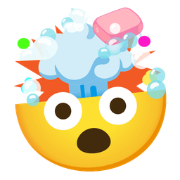 exploding head and soap