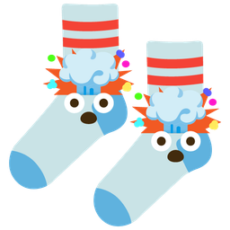 exploding head and socks