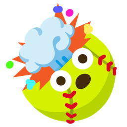 exploding head and softball