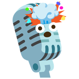 exploding head and studio microphone