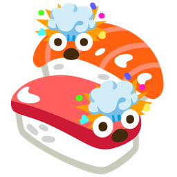 exploding head and sushi