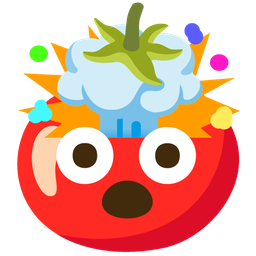 exploding head and tomato