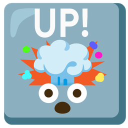exploding head and UP! button
