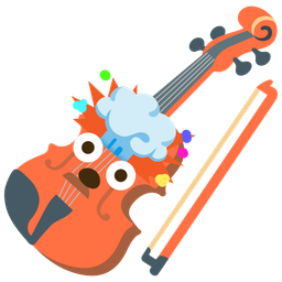 exploding head and violin