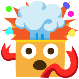 exploding head and wrapped gift