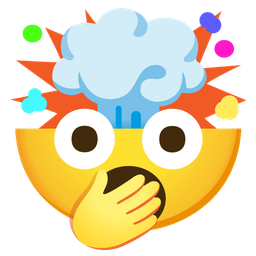 exploding head and yawning face