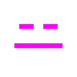 expressionless face and alien monster