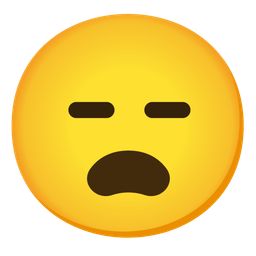 expressionless face and anguished face