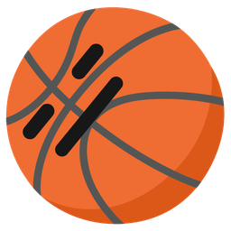 expressionless face and basketball