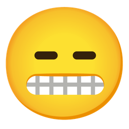 Expressionless face and Beaming face with smiling eyes