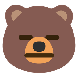 expressionless face and bear