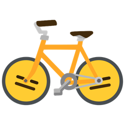 expressionless face and bicycle