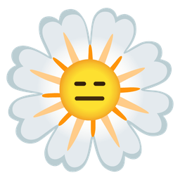 expressionless face and blossom