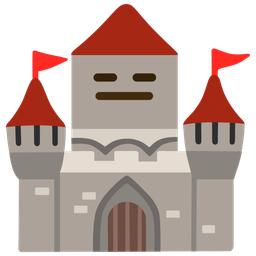 expressionless face and castle