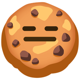 expressionless face and cookie
