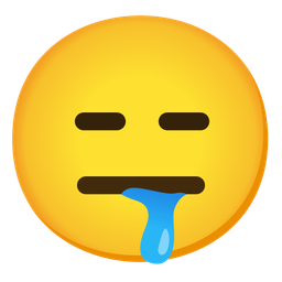 expressionless face and drooling face