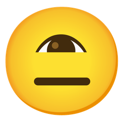 expressionless face and eye