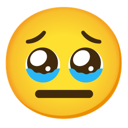 expressionless face and face holding back tears