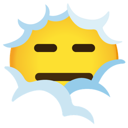 expressionless face and face in clouds