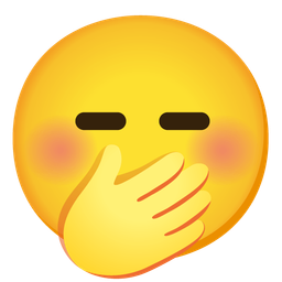 expressionless face and face with hand over mouth