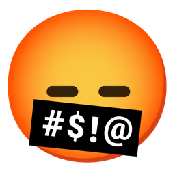 expressionless face and face with symbols on mouth