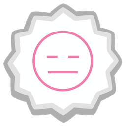 expressionless face and fish cake with swirl