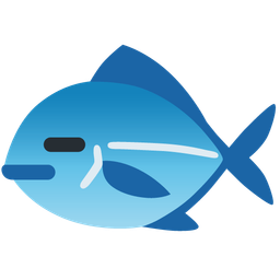 expressionless face and fish