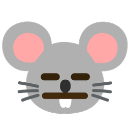 expressionless face and mouse face