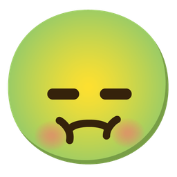 expressionless face and nauseated face