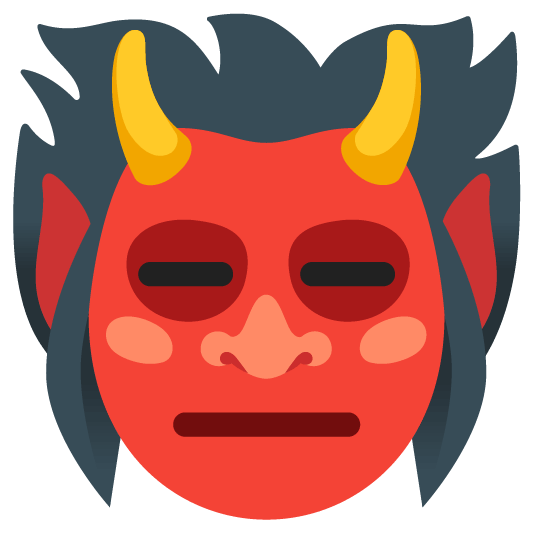 Expressionless face and Ogre